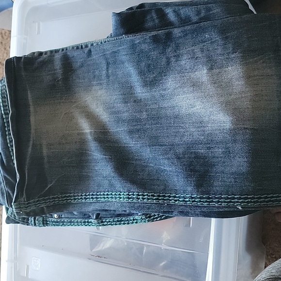 Cowgirl tuff emerald rhinestones jean - Picture 8 of 8